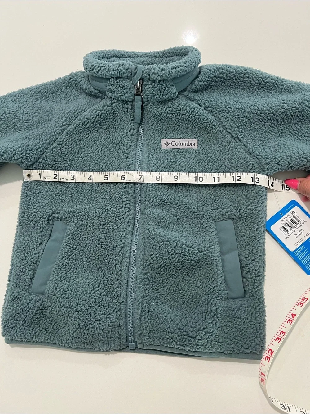 COLUMBIA • Sherpa Fleece Jacket Rugged Ridge II Green Full Zip size XXS (4/5)